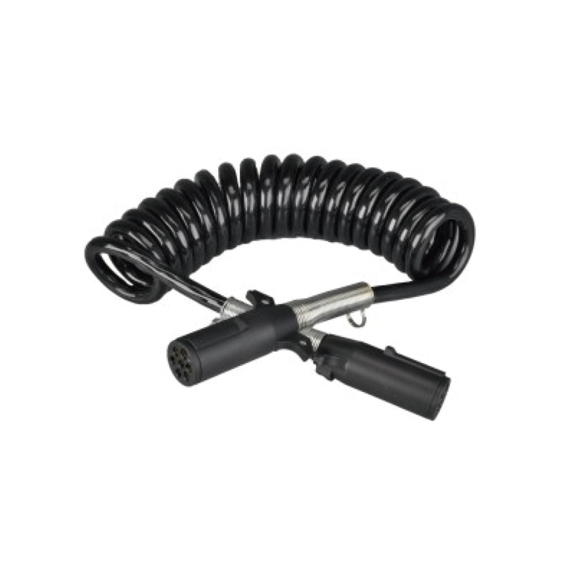 黑色螺旋线圈，带两个塑料插头 24V，销钉式；电缆长度 1m 2m 3m......JH092-C